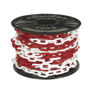 Cadena Plastica Mediana Blanca/Roja KUSHIRO X 27 Mts CP-809